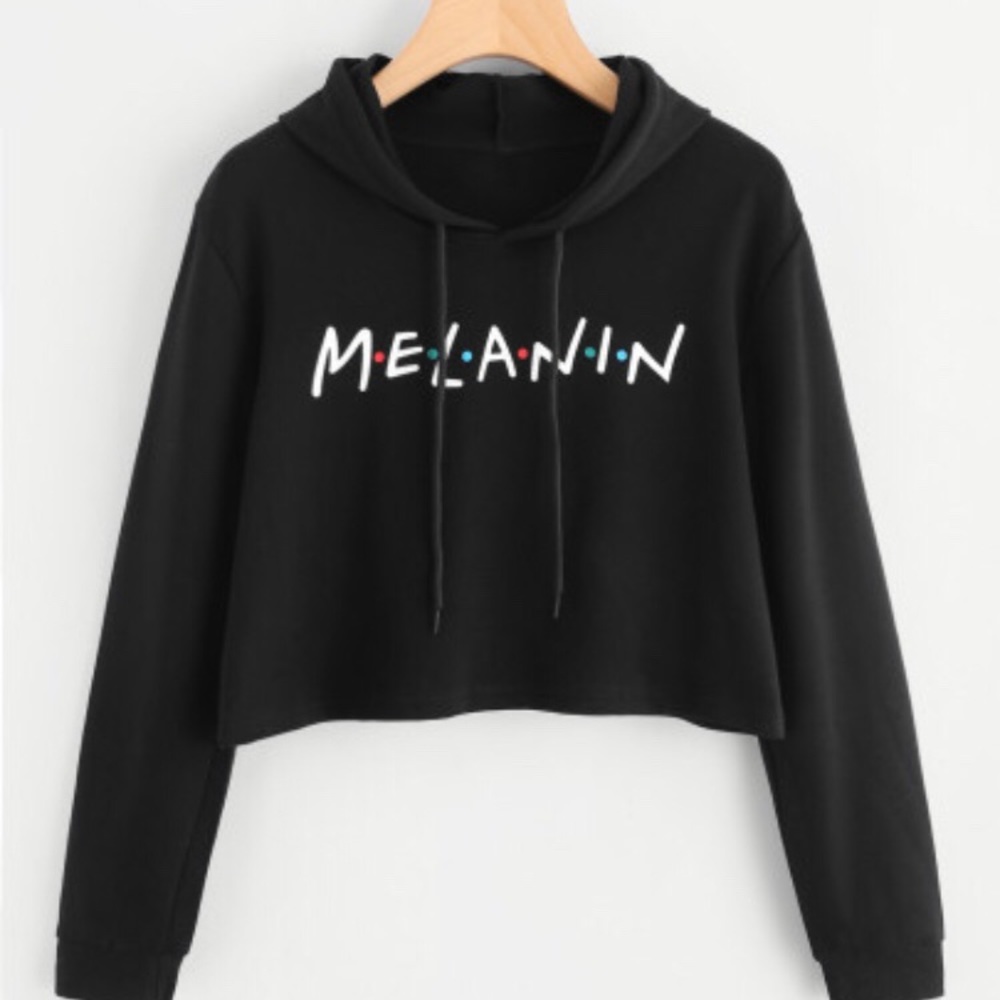 M•E•L•A•N•I•N Crop Hoodie